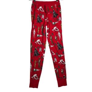Star Wars Collection‎ Pajama Pants Red Organic Cotton Darth Vader Chewbacca XS